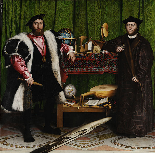 Two ambassadors from the 16th century in lavish attire